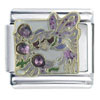 Fairy With Rhinestone Flowers X2 Italian Charm