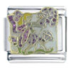 Lavender Fairy And Hydrangea X2 Italian Charm
