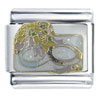 Wedding  Rings  Purple X2 Italian  Charm 