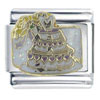 Wedding Cake Purple X2 Italian Charm