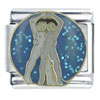 Gray Gemini X2 Italian Charm