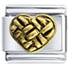 Gold Tone Heart Italian Charm