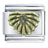 Gold Plated Leaf X2 Italian Charm