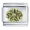 Golden Flower X2 Italian Charm