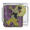 Musical Clown Purple X2  Italian   Charm 