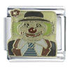 Hand Painted Clown X2 Italian Charm