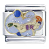 Scuba Diver X2 Italian Charm