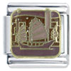 Chinese Junk Ship X2 Italian Charm