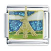 Golden Eiffel Tower X2 Italian Charm