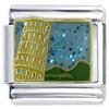Golden Leaning Tower Of Pisa X2 Italian Charm