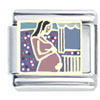 Pregnant Woman X2 Italian Charm