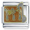 March Aquamarine Coloring Band X2 Italian Charm