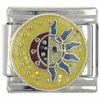 Sun And Moon Yellow X2 Italian Charm