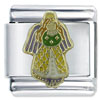 Purple Winged Angel X2 Italian Charm