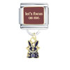 It's Happy Bunny Focus On Me Licensed Italian Charm