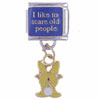 It's Happy  Bunny  Old People Licensed Italian Charm