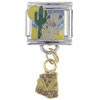 Pug In  Arizona  Dangle Italian Charm