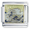 Great Wave Of Kanagawa X2 Italian Charm
