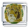 African Lion Face X2 Italian Charm