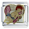 Red Hair Cupid X2 Italian Charm