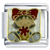 Girl With Red Flower X2 Italian Charm