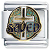 Saved Cross X2 Italian Charm