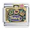 I Heart To Travel X2 Italian Charm
