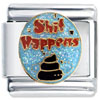 S*** Happens Blue X2 Italian Charm