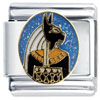 Egyptian Bastet Cat X2 Italian Charm