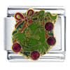 The Grinch Ruby Wreath Licensed Italian Charm