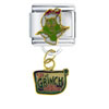 Grinch Mean Face Licensed Italian Charm