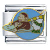 Curious George Sledding Licensed Italian Charm