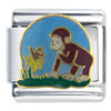 Curious George Watches Nature Licensed Italian Charm