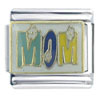 Flower Power Mom X2 Italian Charm