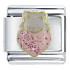 Pink Love  Bear  X2 Italian Charm