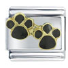 Dog Paw Prints X2 Italian Charm