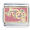 Wedding  Rings  Pink X2 Italian  Charm 