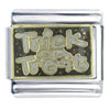 Enamel Trick Or Treat X2 Italian Charm