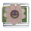 Happy Face Daisy Pink X2 Italian Charm
