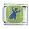 Graduate Green X2 Italian Charm