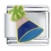 Blue Party Hat X2 Italian Charm