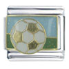  Soccer   Ball  On Field X2 Italian Charm