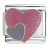 2 Hearts X2 Italian Charm