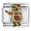 Mrs Claus  Bear  X2 Italian Charm