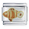 Hand Painted Clown Fish X2 Italian Charm