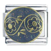 Circle Flower Vine X2 Italian Charm