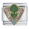 Green Alien X2 Italian Charm