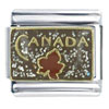 Canada Maple Leaf X2 Italian Charm