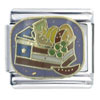 July Ruby Color 4th Usa Picnic Basket X2 Italian Charm