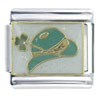 Blue Leprechaun Hat X2 Italian Charm